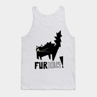 Furious Black Cat Tank Top